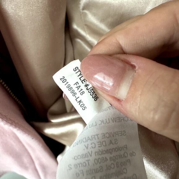 J. Crew Cocoon Coat Stadium Cloth Wool Pink - Picture 7 of 8